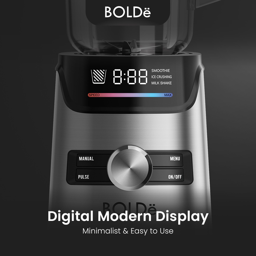Bolde Smart Digital Blender V8 3 Automatic Modes